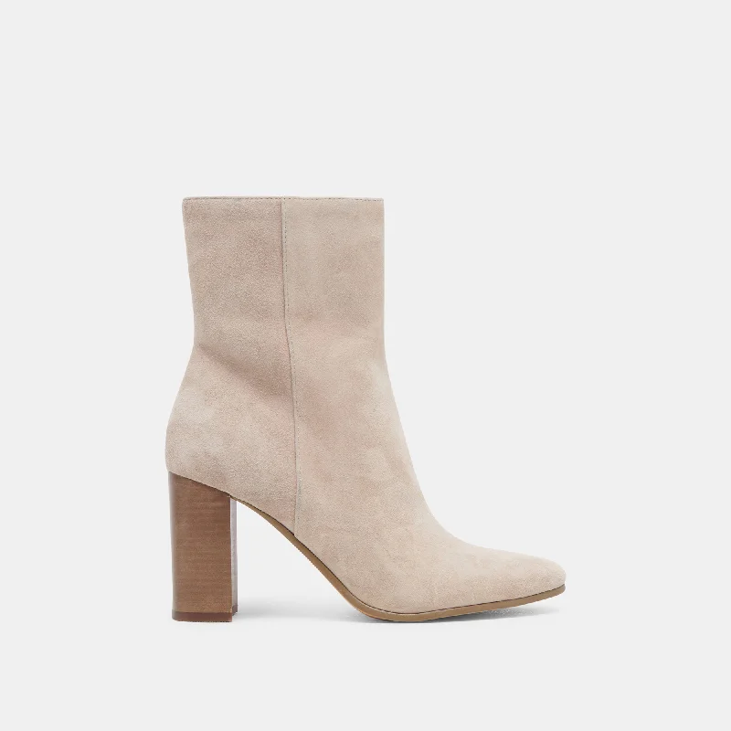 Effortless Style, Endless Impact SUZY BOOTIES TAUPE SUEDE