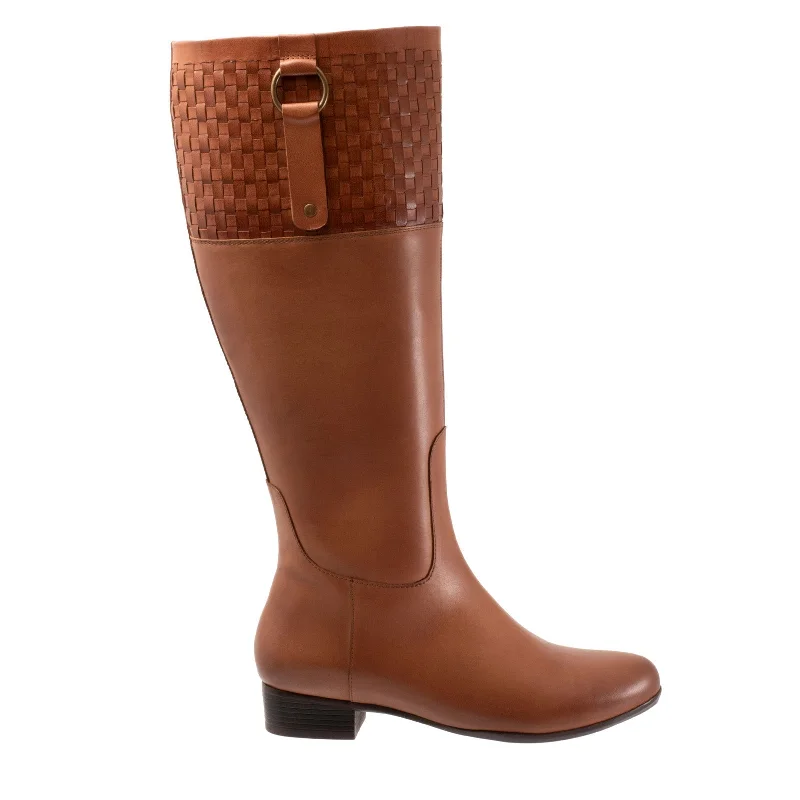 Chic Style, Always In Vogue Trotters Morgan T2262-215 Womens Brown Leather Zipper Knee High Boots Chic Style, Always In Vogue Trotters Morgan T2262-215 Womens Brown Leather Zipper Knee High Boots