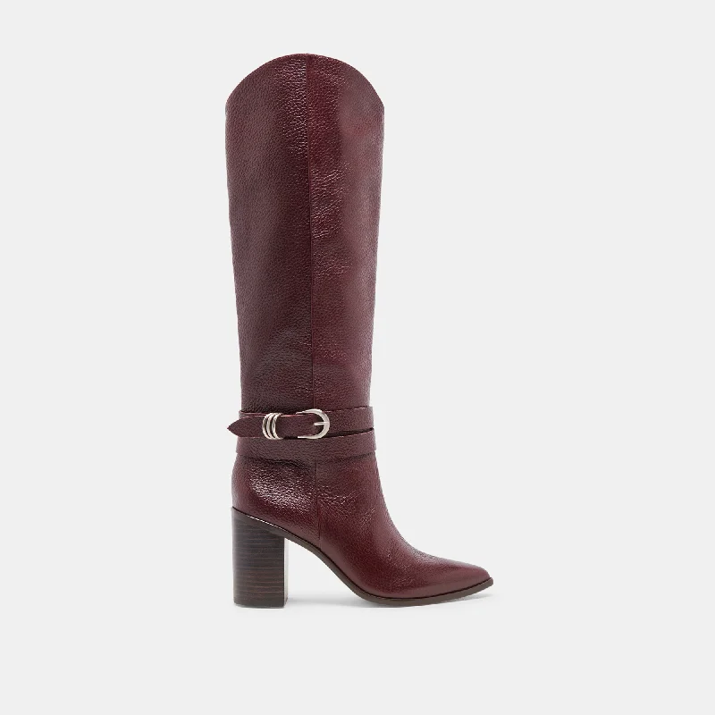 Fashion Forward TYRONE BOOTS CRANBERRY LEATHER
