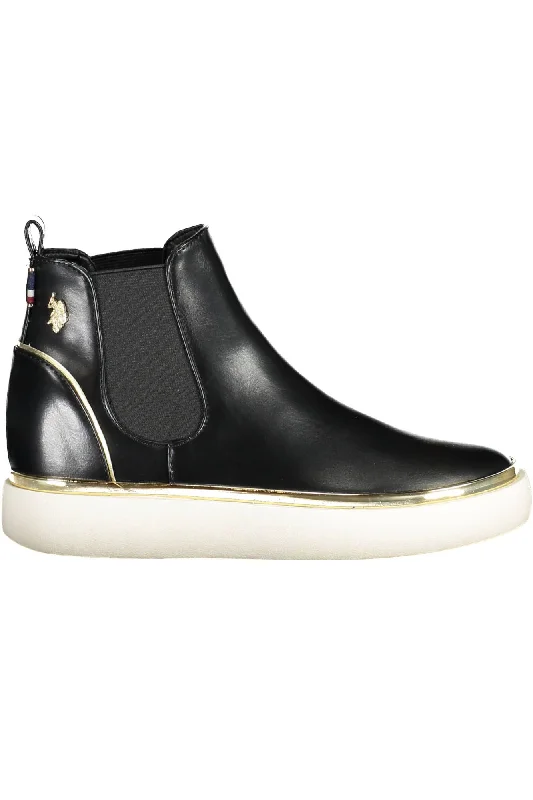Luxury Formal Shoes Deals U.S. POLO ASSN. Elegant  Low Ankle Boots with Side Women's Elastic