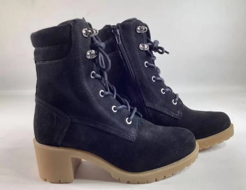 Bold Fashion Boots Sale Women Amelia Lace Up Boots In Black
