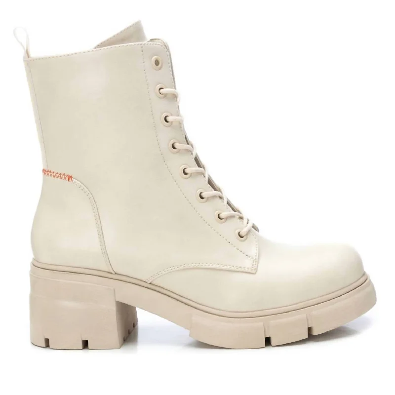 Comfortable Durable Shoes Women's Combat Boots In Ice