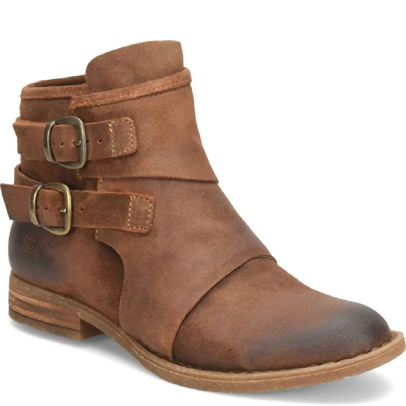 Comfortable Chic Women's Moraga Booties In Brown
