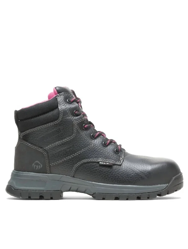 Minimalist Casual Shoes Women's Piper Waterproof Composite-Toe 6" Work Boot - Wide Width In Black Minimalist Casual Shoes Women's Piper Waterproof Composite-Toe 6" Work Boot - Wide Width In Black