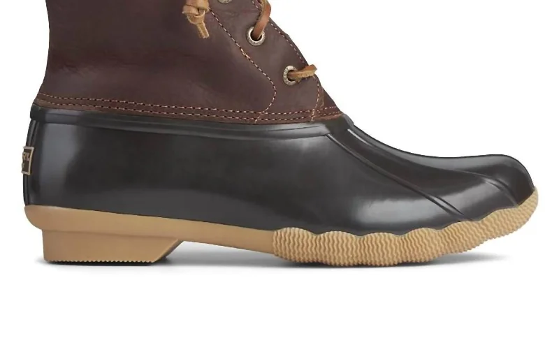 Unbeatable Prices Women's Saltwater Duck Boot In Tan/dark Brown