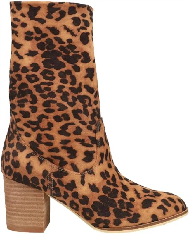 Trend Alert Women's Slouchy Boots In Leopard