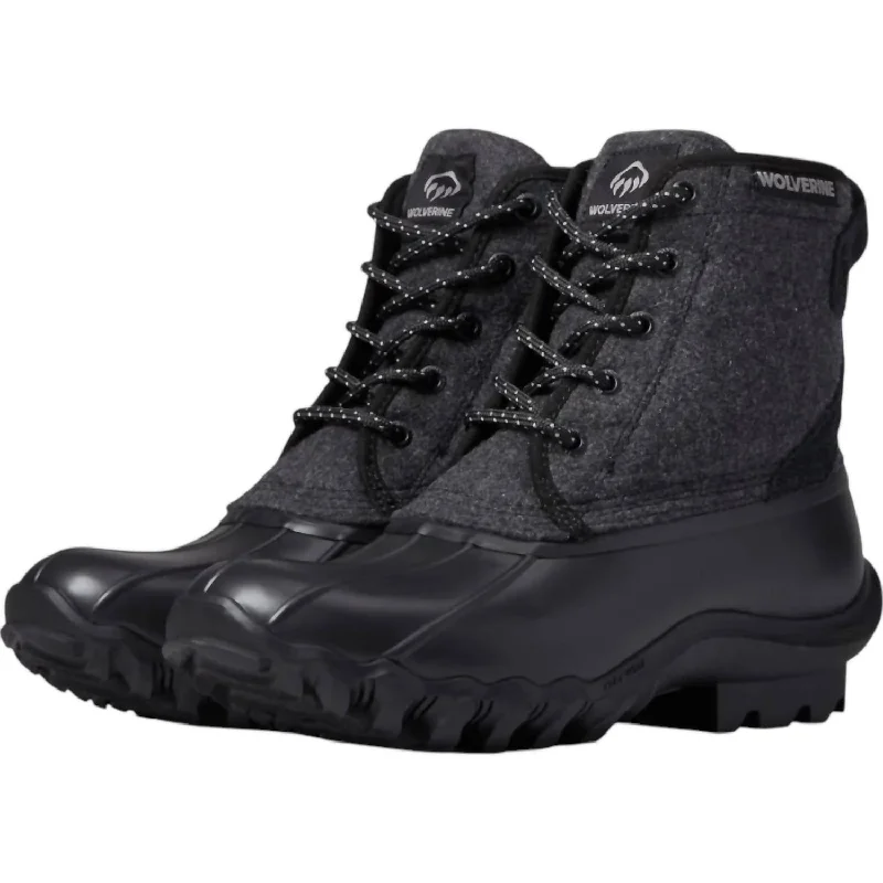 Stylish Statements Women's Torrent Wmn Epx 6In Ankle Boot - Medium In Black Wool