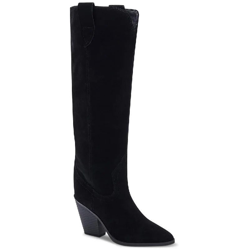 Contemporary Fashion Sale Aqua College Womens Winnie Faux Suede Pointed Toe Knee-High Boots
