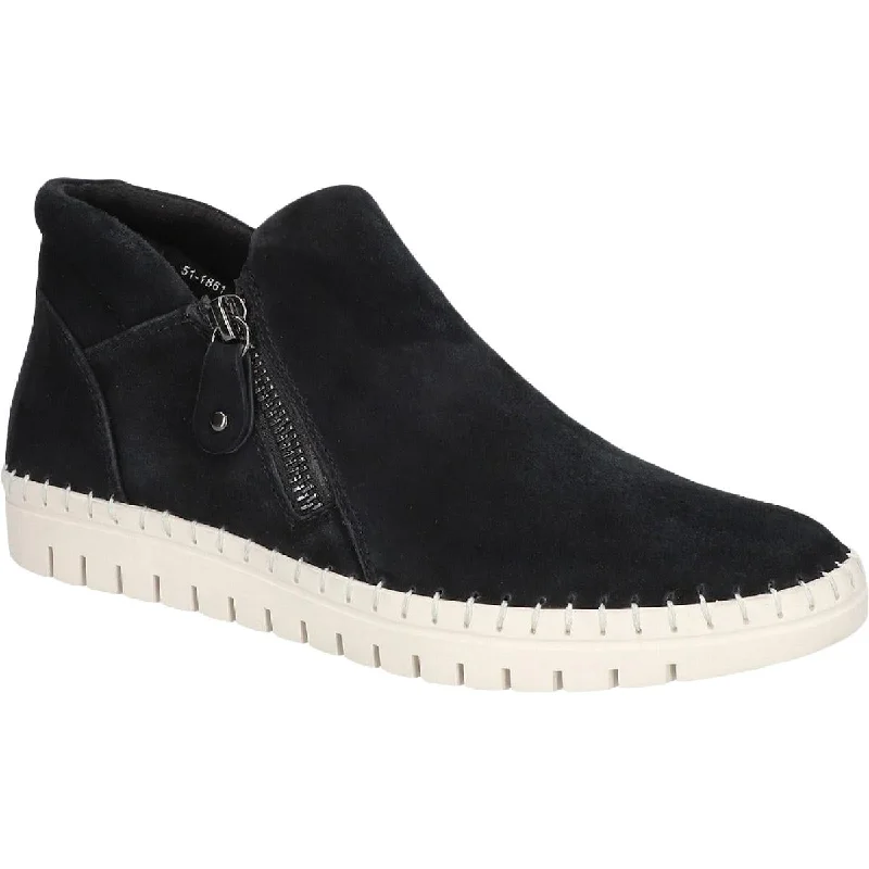 Limited Styles Bella Vita Womens Camberly Suede Moc Toe Ankle Boots