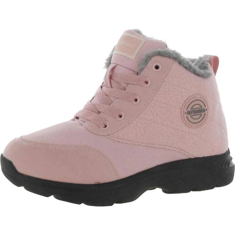 Huge Discounts This Week BenSorts Womens OUTDOORS Faux Fur Lined Mixed Media Winter & Snow Boots