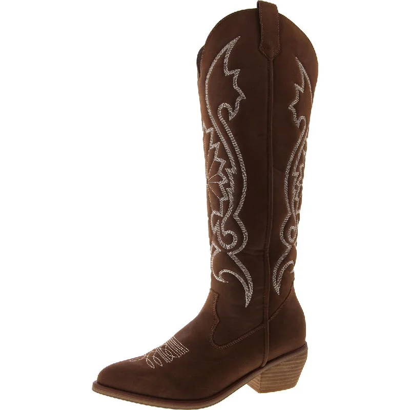 Shop Sale Items KOLT Womens Faux Leather Pointed toe Cowboy, Western Boots