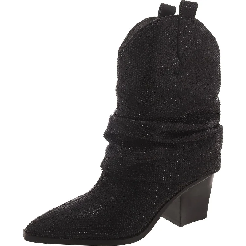 Ends Soon Womens Padded Insole Pointed Toe Booties
