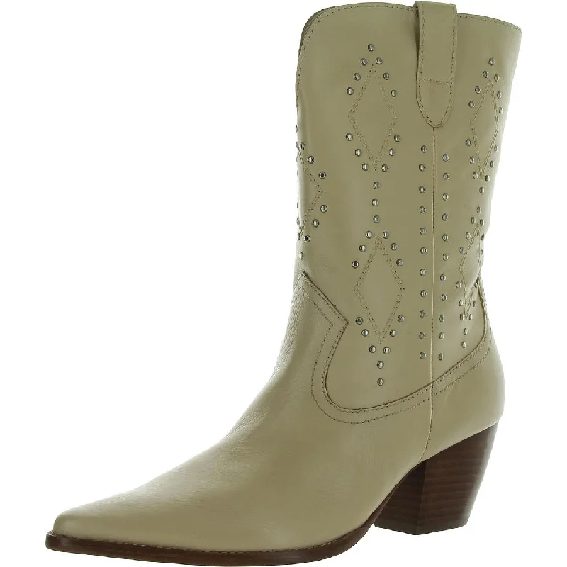 Chic Style Discounts EL PASO Womens Faux Leather Pointed toe Cowboy, Western Boots