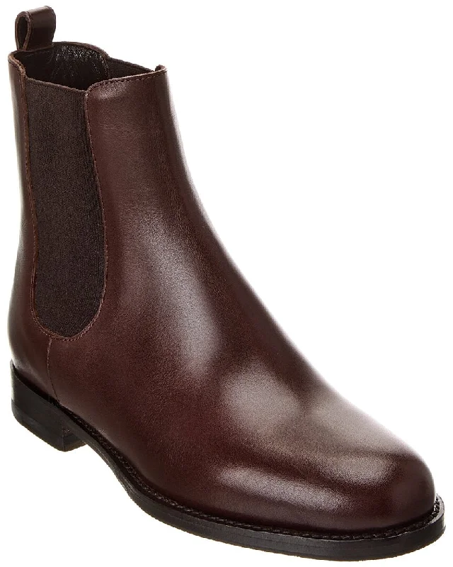 Comfortable High-Top Sneakers Manolo Blahnik Chelsa 25 Leather Boot