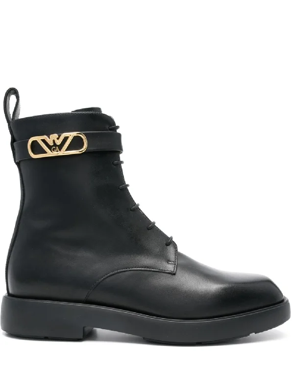 Special Offer Emporio Armani Women's Capsule Boots Black