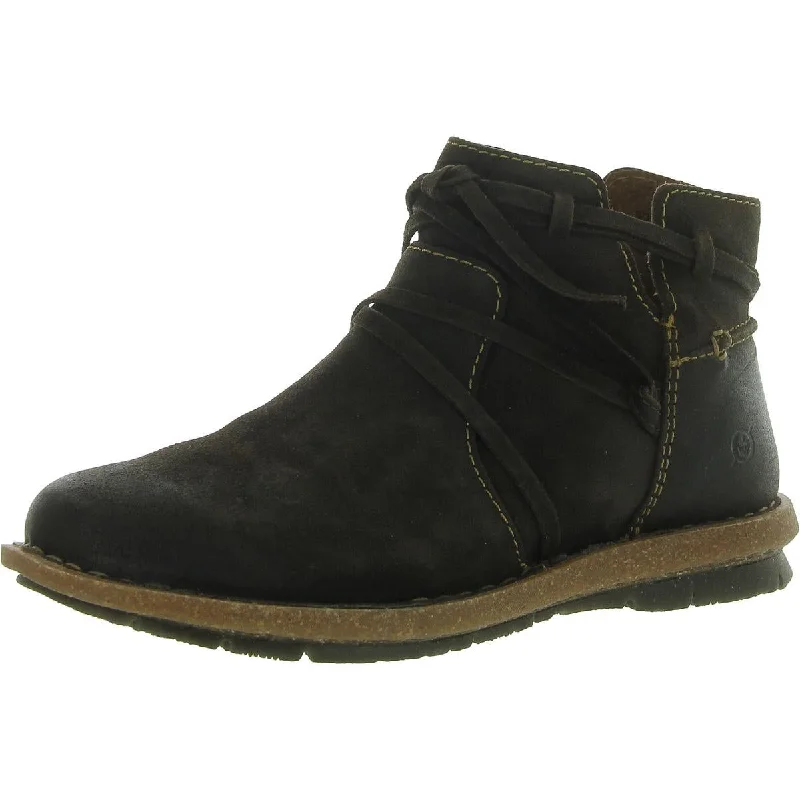 Comfortable Stretch Shoes Promotion Womens Zip Up Laces Ankle Boots