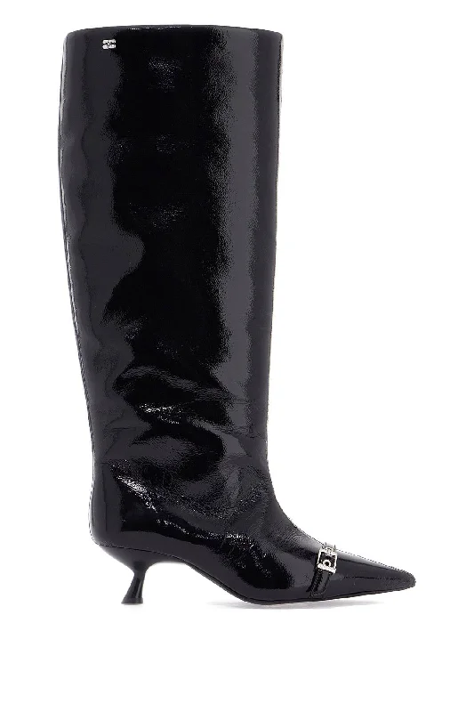 Vintage-Inspired Style Offers Ganni Women's Synthetic Naplack Boots