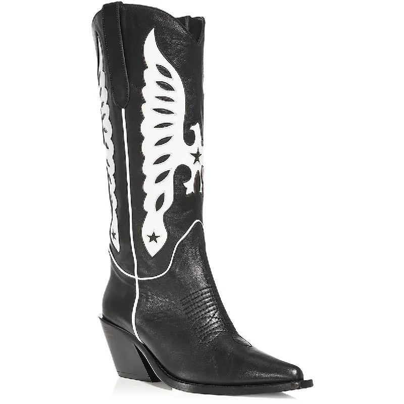 Flexible Sole Shoes Sale Womens Leather Pointed Toe Cowboy, Western Boots