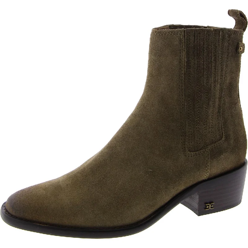 Statement Footwear Discount Bronson Womens Suede Pull On Ankle Boots
