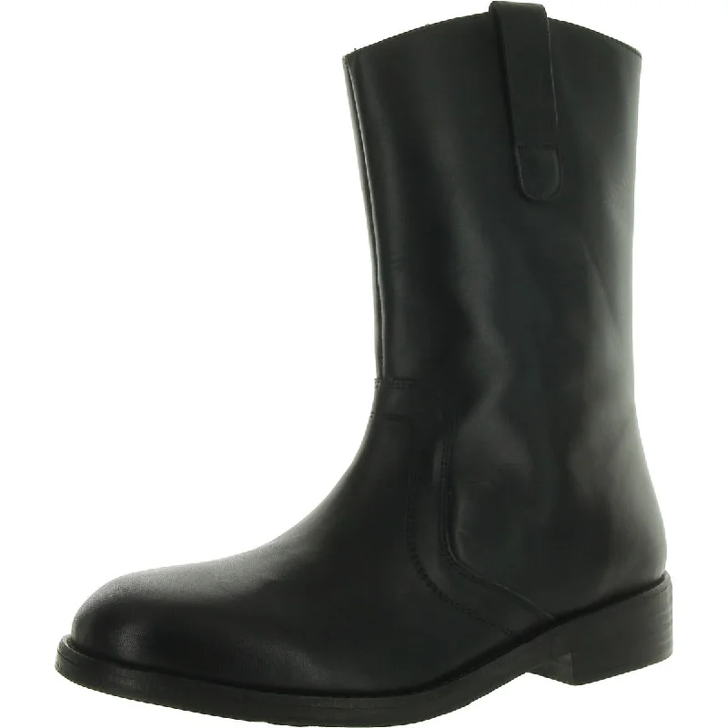 Ultra-Soft Flats Deal Womens Faux Leather Round toe Mid-Calf Boots