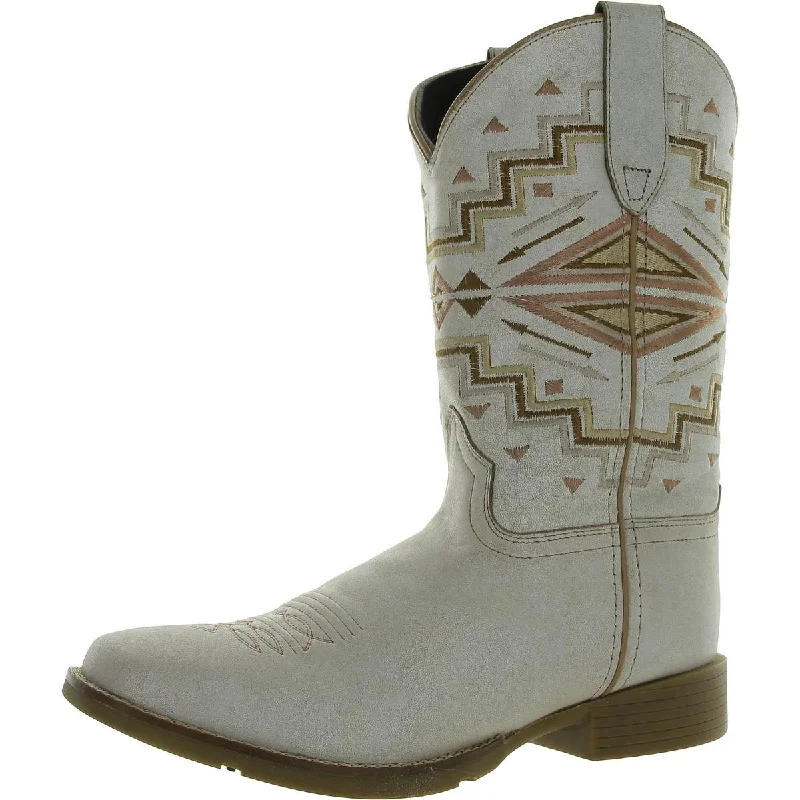 Effortless Style Shoes Sale MONTEREY AZTEC Womens Leather Square toe Cowboy, Western Boots
