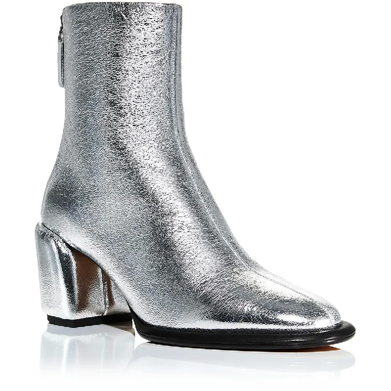 Sleek Dress Shoes Deal Naomi-70mm Soft Boot Womens Leather Almond Toe Booties