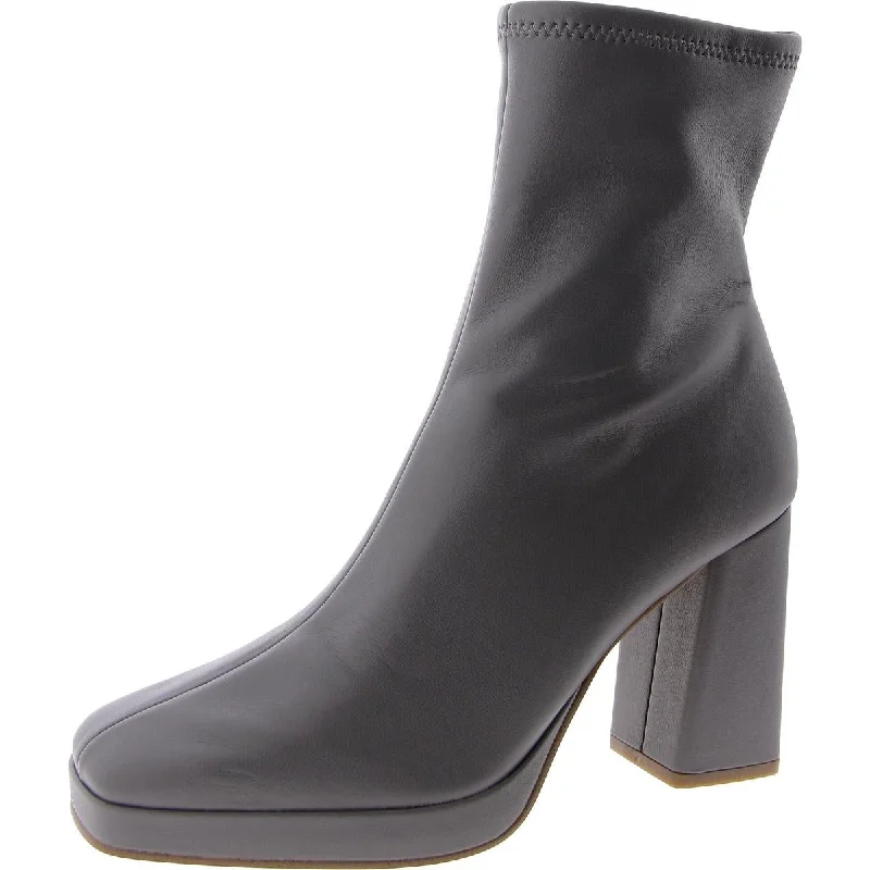 Style Without Limits Desiree Womens Faux Leather Plaform Ankle Boots