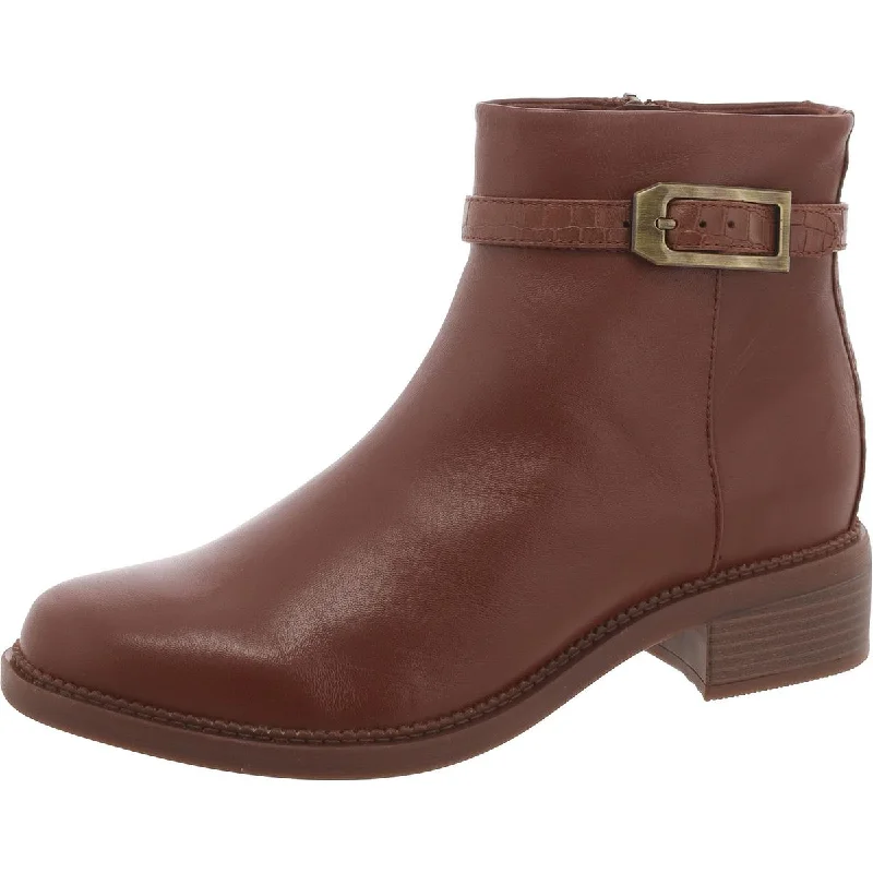 Statement Footwear Discount Maye Grace Womens Zipper Block Heel Ankle Boots