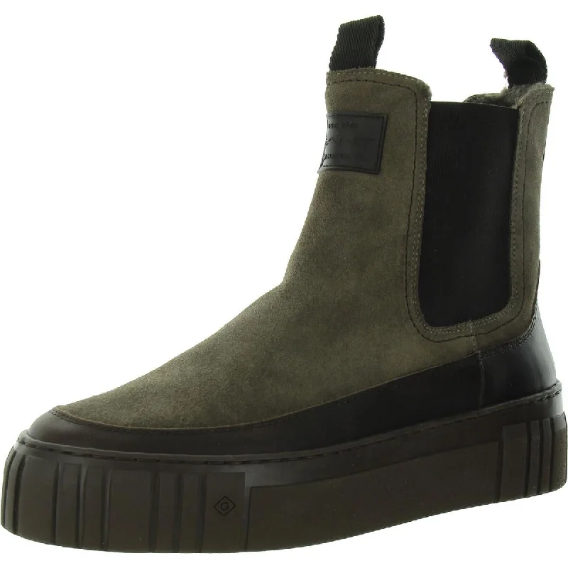 Lightweight Fashion Shoes Womens Faux Suede Round toe Ankle Boots