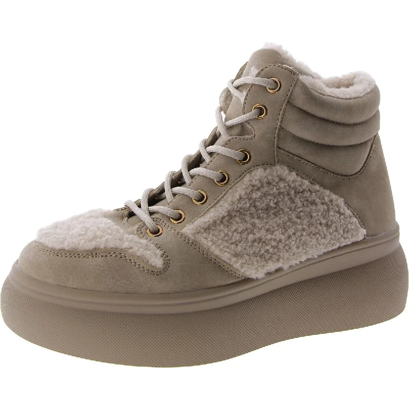 Fashionable Everyday Shoes Dream Womens Faux Shearling Platform Shearling Boots