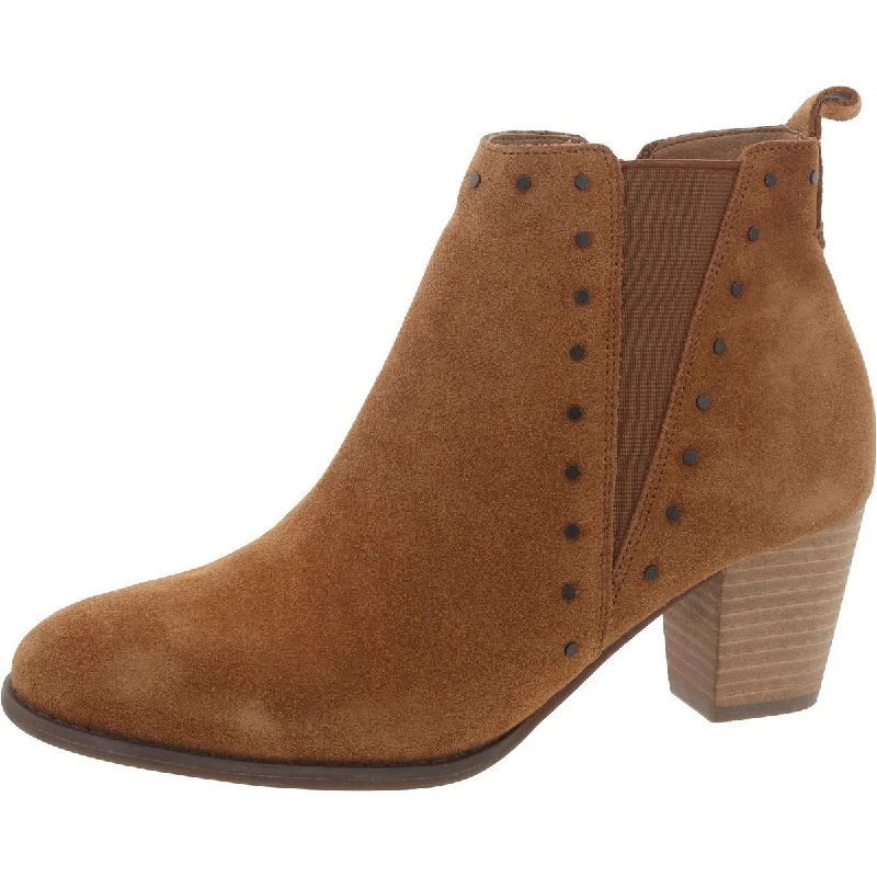 Casual Chic Upright Landen Womens Suede Round Toe Ankle Boots
