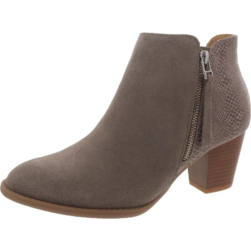 Exclusive Sale Anne Womens Suede Snake Print Booties