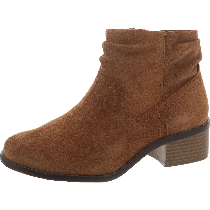 Trend Alert Kanela Womens Suede Slouchy Ankle Boots
