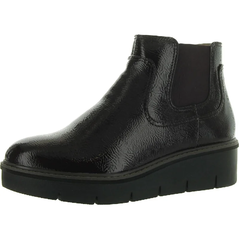 Chic Style AIRABELL STYLE Womens Faux Leather Wedge Ankle Boots