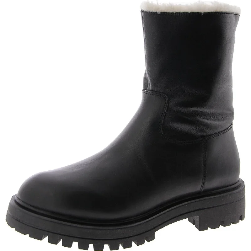 Final Sale Tedra Womens Faux Fur Platform Mid-Calf Boots