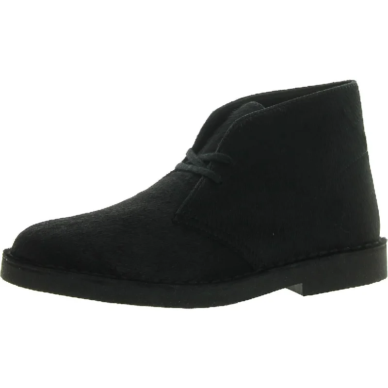Valentine's Special Desert Boot 2 Womens Calf Hair Lace-Up Chukka Boots