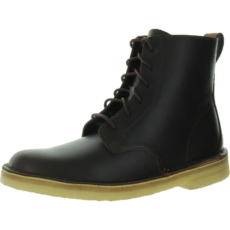 Flash Sales This Week Womens Leather Lace-Up Chukka Boots