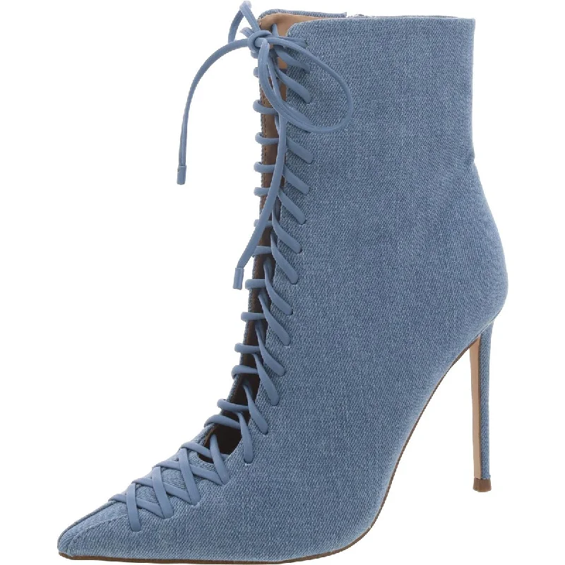 Hot Styles Katari Womens Zipper Lace-Up Ankle Boots