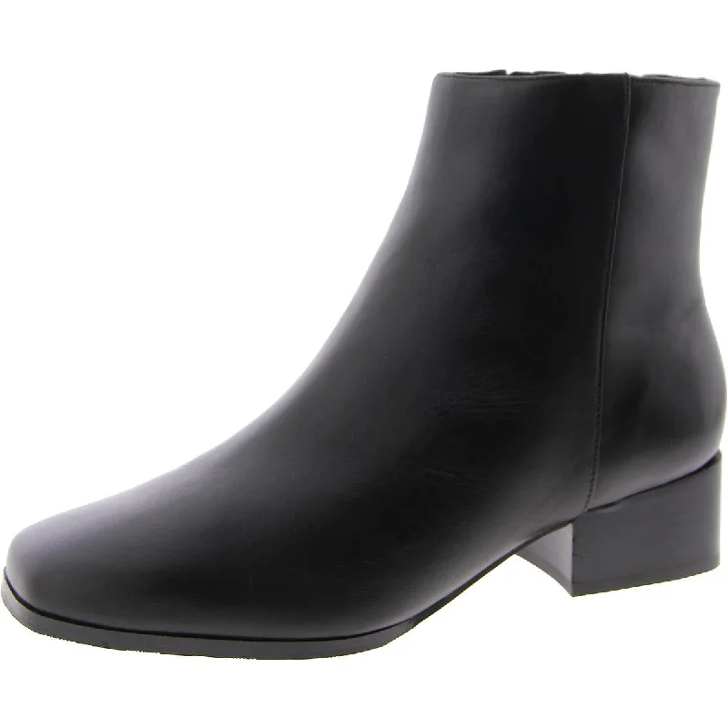 Limited Time Deal Sidney Womens Zip Up Square Toe Ankle Boots