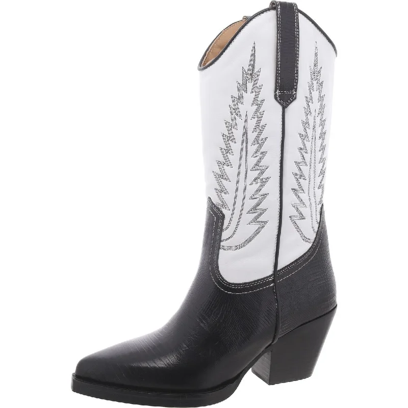 Big Savings Huntin Womens Pointed Toe Leather Cowboy, Western Boots