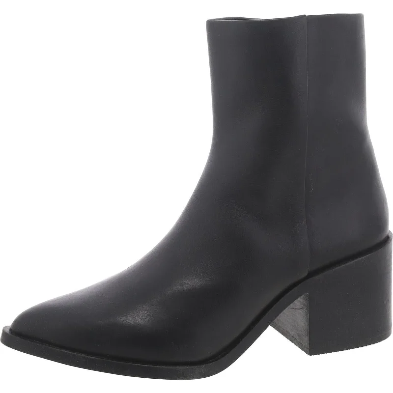 Spring Fashion Alia Womens Pointed Toe Block Heel Ankle Boots