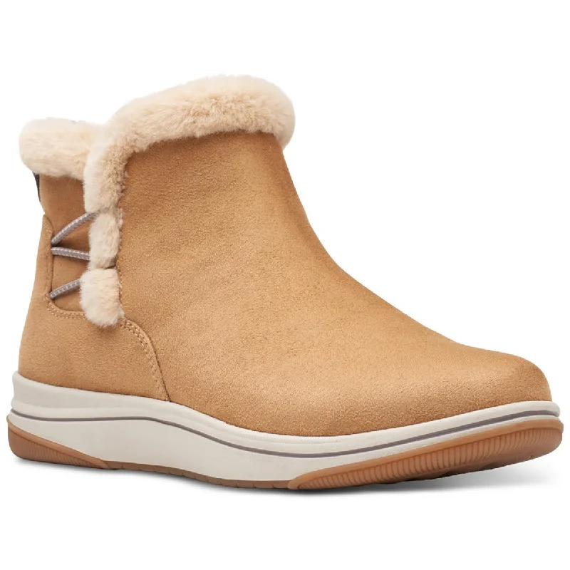 Sleek Style Discounts Clarks Womens Breeze Fur Cold Weather Winter Booties