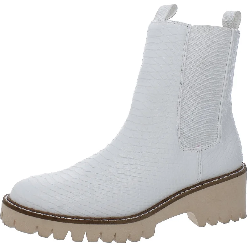 Comfortable Everyday Shoes Coconuts by Matisse Womens Chase Faux Leather Snake Print Chelsea Boots