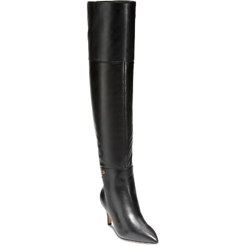 All-Day Comfort Shoes Promotion Cole Haan Womens Vandam Leather Pointed Toe Over-The-Knee Boots