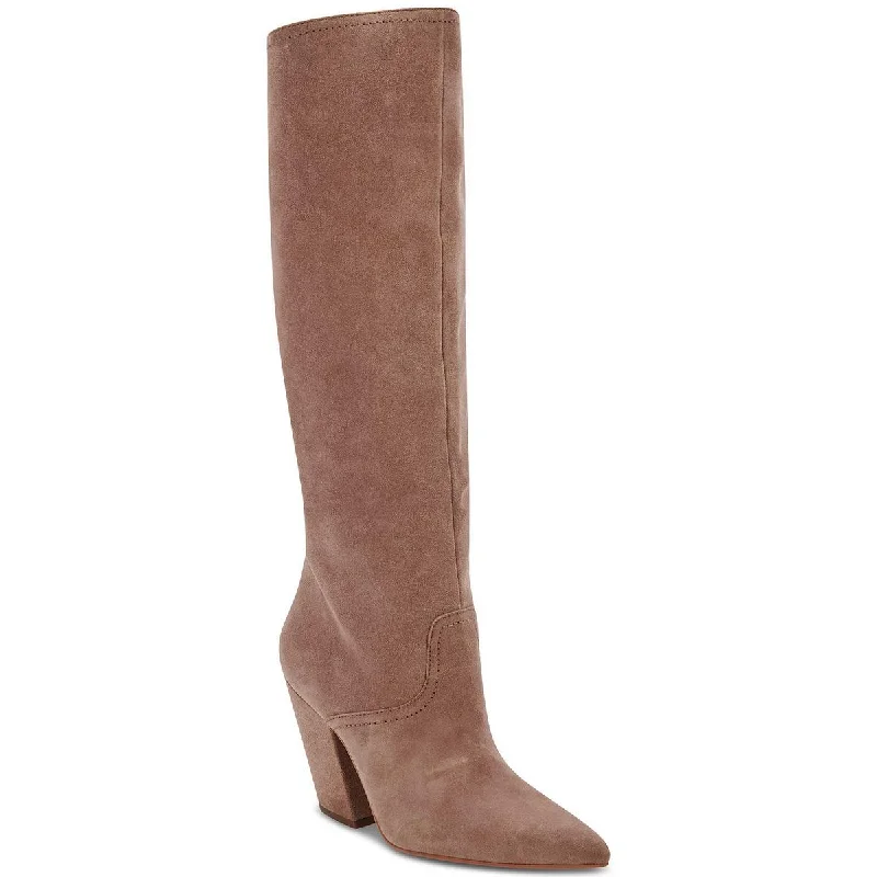 Fresh Styles, Fresh Deals Dolce Vita Womens Nathen Suede Pointed Toe Knee-High Boots