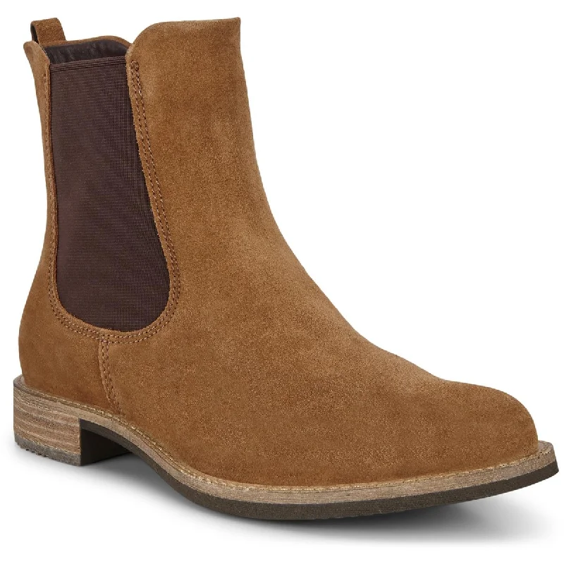 Unleash Your Fashion ECCO Womens Sartorelle 25 Suede Slip On Chelsea Boots