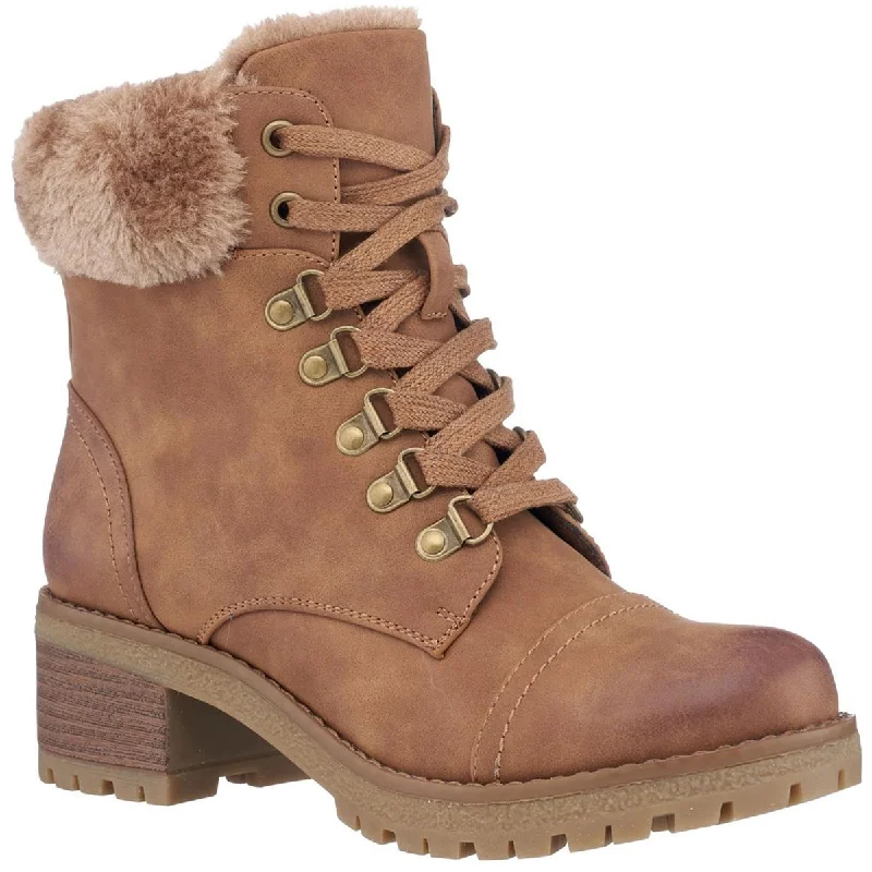 Cool Prices GC Shoes Womens Joan Faux Fur Faux Leather Ankle Boots