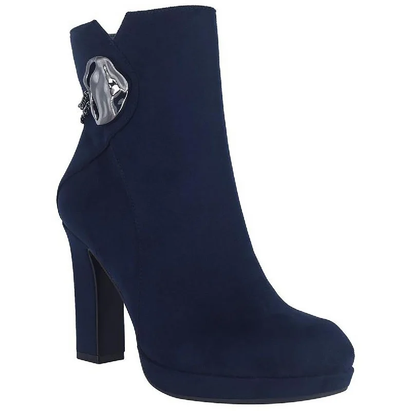 Bold Fashion Footwear Impo Womens Oland Suede Pointed Ankle Boots