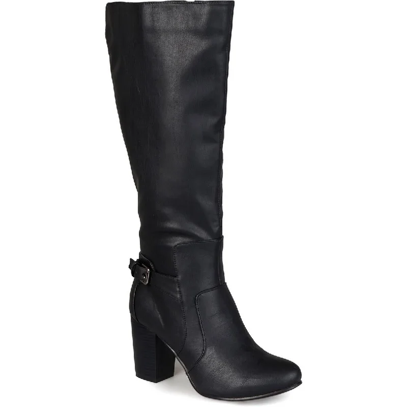 Insane Discount Onslaught Journee Collection Womens Faux Leather Tall Knee-High Boots