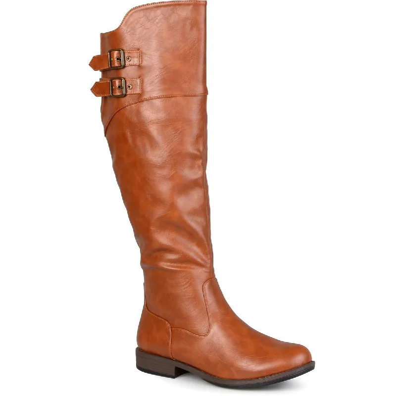 High-End Style Discounts Journee Collection Womens Tori Wide Calf Leather Wide Calf Knee-High Boots